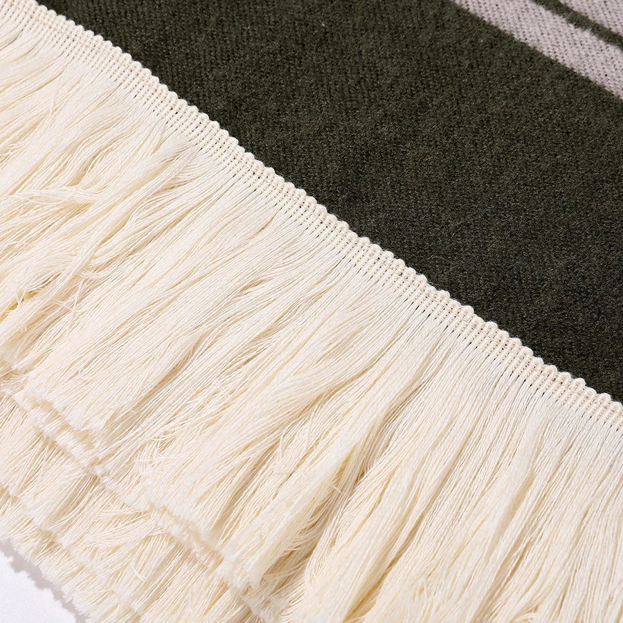 Women's Cape Oversized with Fringes | Winter