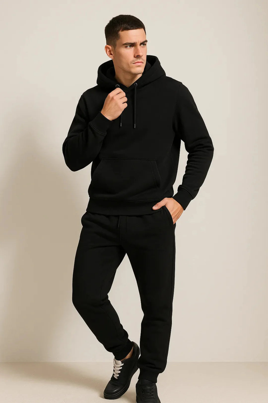 Soft Men's Tracksuit Set With Hoodie & Joggers | Loungewear
