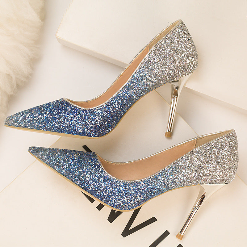 Sparkly Women's Prom Shoes With Stiletto Heel | Glitter
