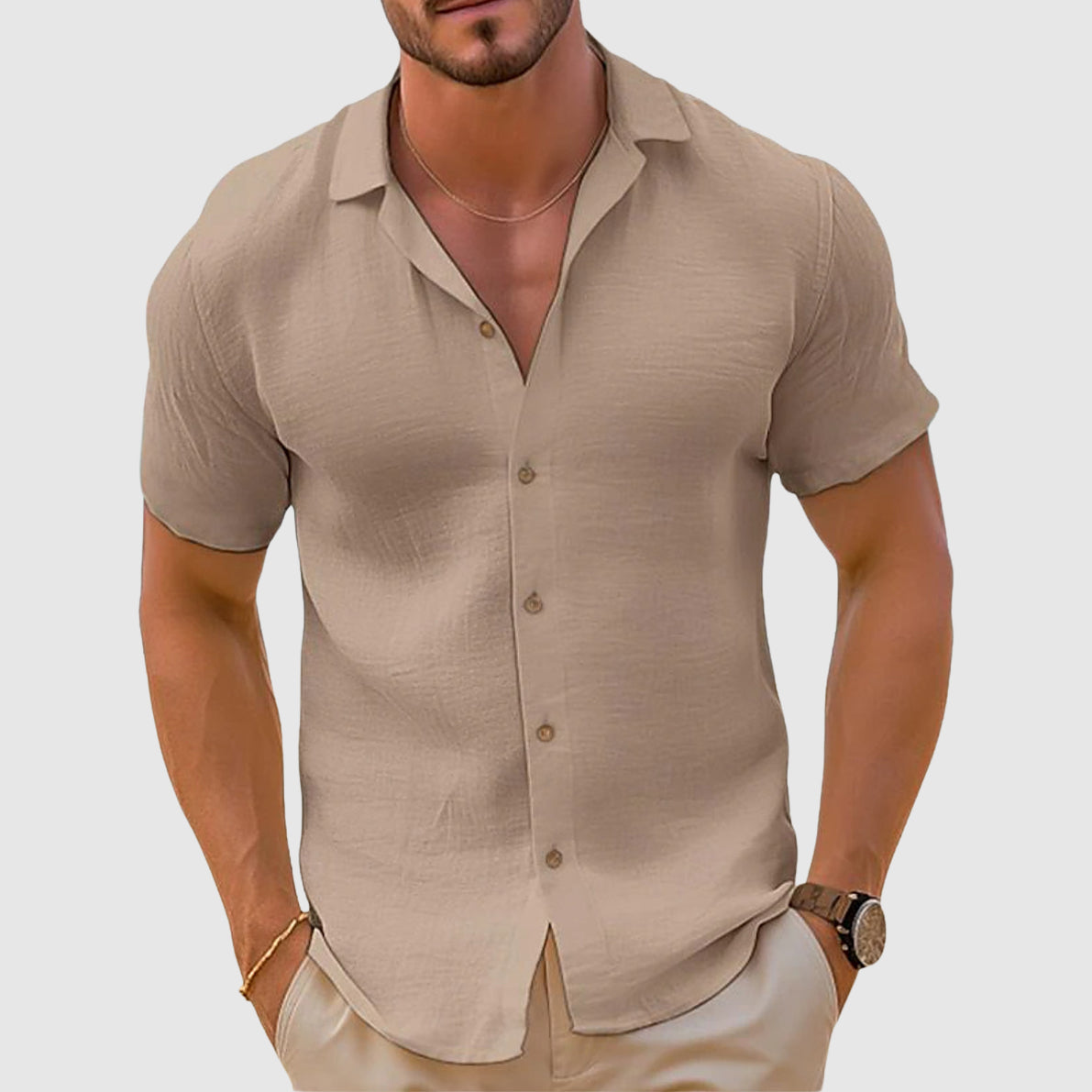 Theo | Men's Short Sleeve Shirt | Casual