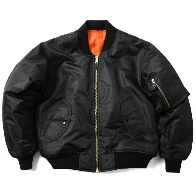 Unisex Bomber Jacket Zippered with Pockets | Winter