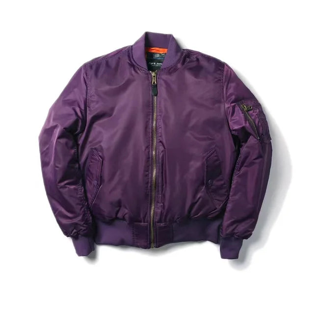 Unisex Bomber Jacket Zippered with Pockets | Winter