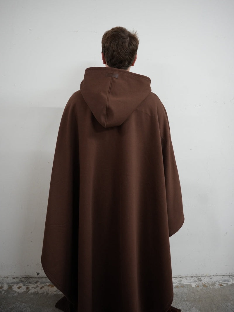 Unisex Fleece Poncho With Hood | Winter
