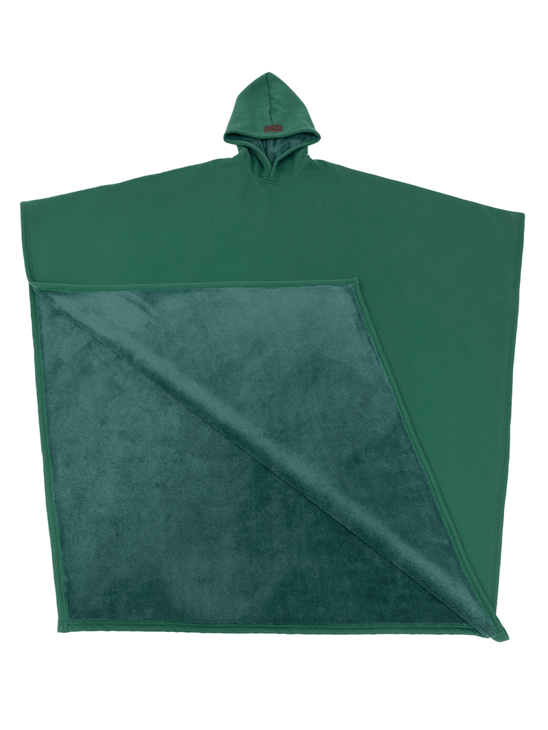 Unisex Fleece Poncho With Hood | Winter