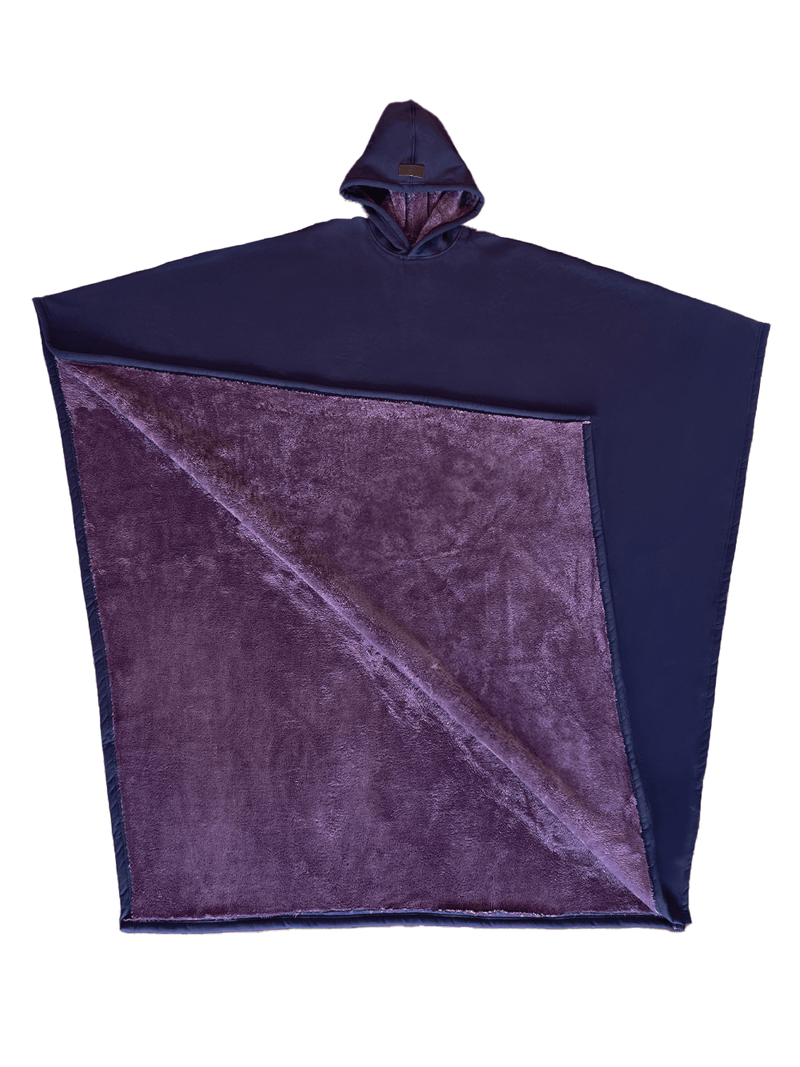 Unisex Fleece Poncho With Hood | Winter