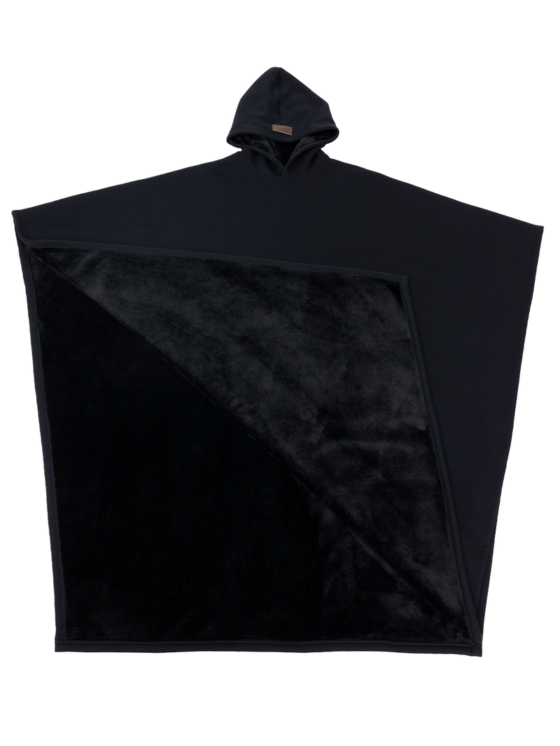 Unisex Fleece Poncho With Hood | Winter