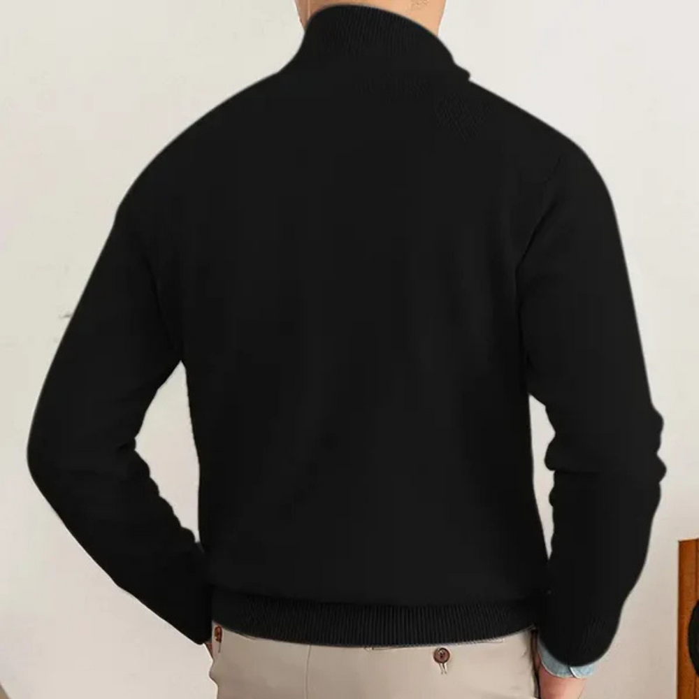 Vntura | Cotton Half-Zip Sweater