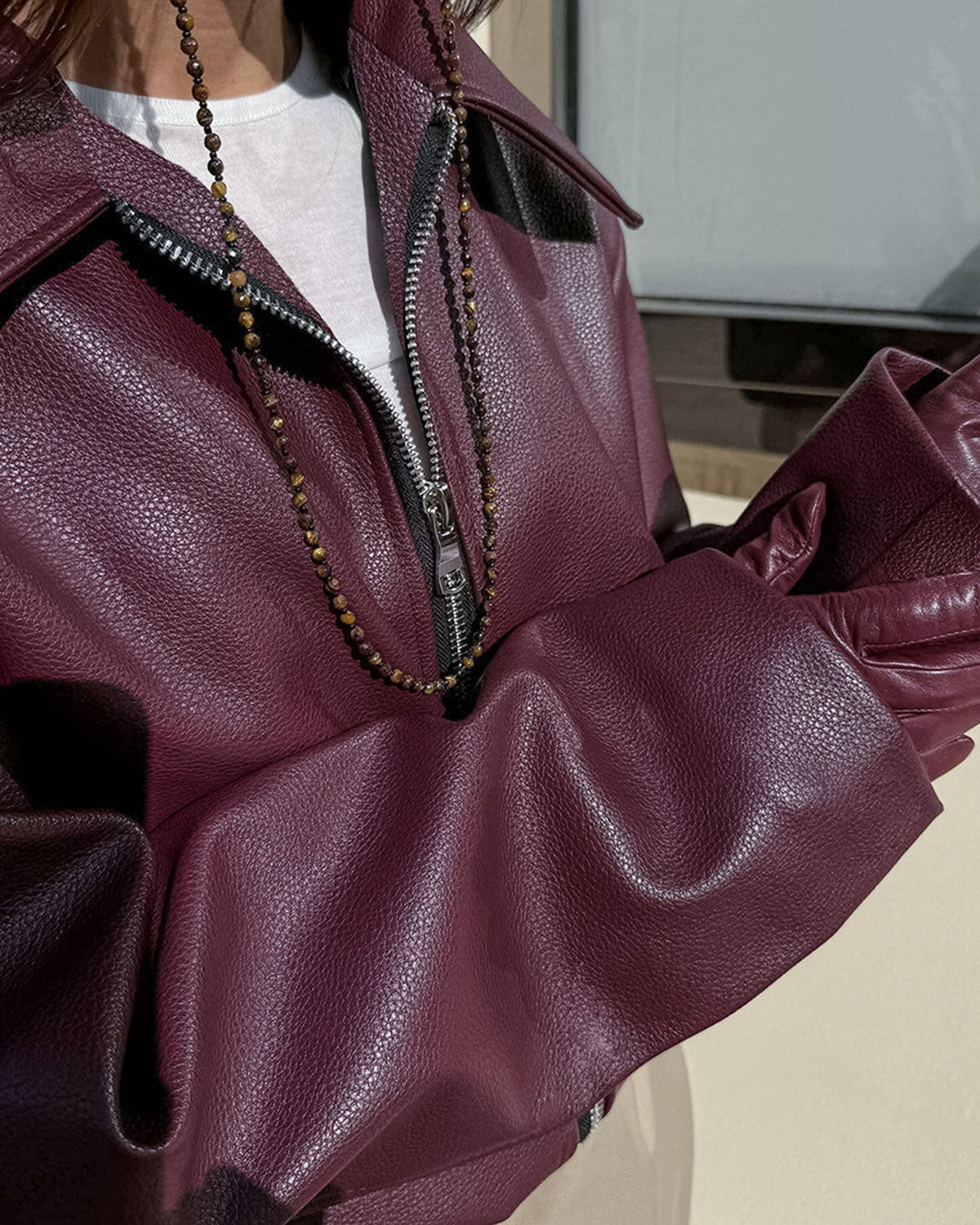 Women's Bomber Jacket with Zipper | Winter