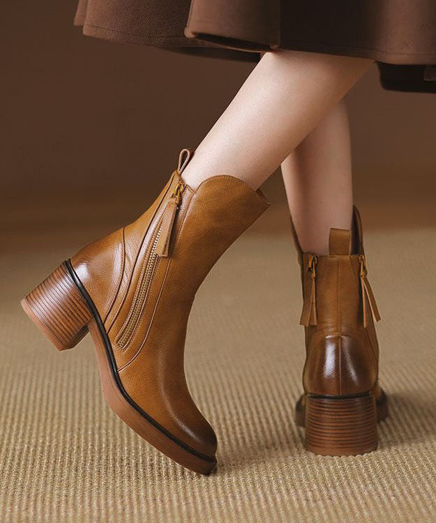 Women's Boots Zip Heeled | Chic