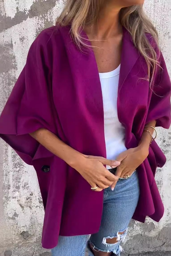 Women's Cape Oversized Short Sleeve | Trench