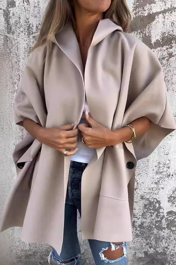 Women's Cape Oversized Short Sleeve | Trench