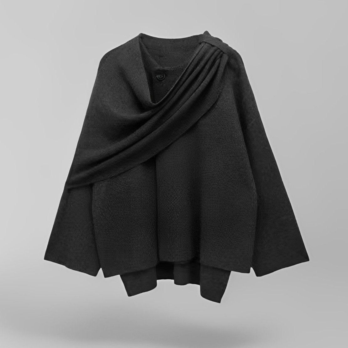 Women's Cape With Wide Sleeves & Oversized Fit | Soft