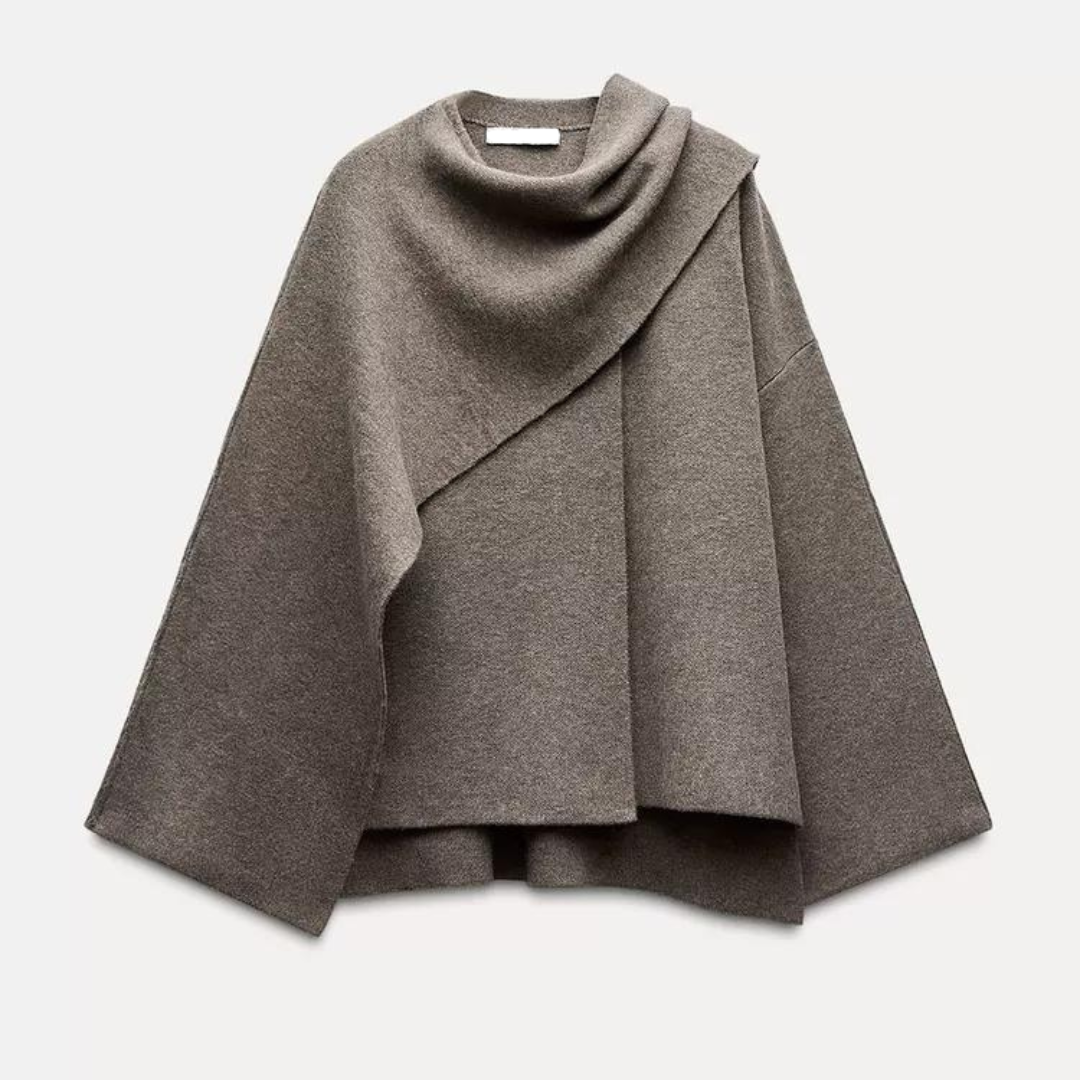 Women's Cape With Wide Sleeves & Oversized Fit | Soft