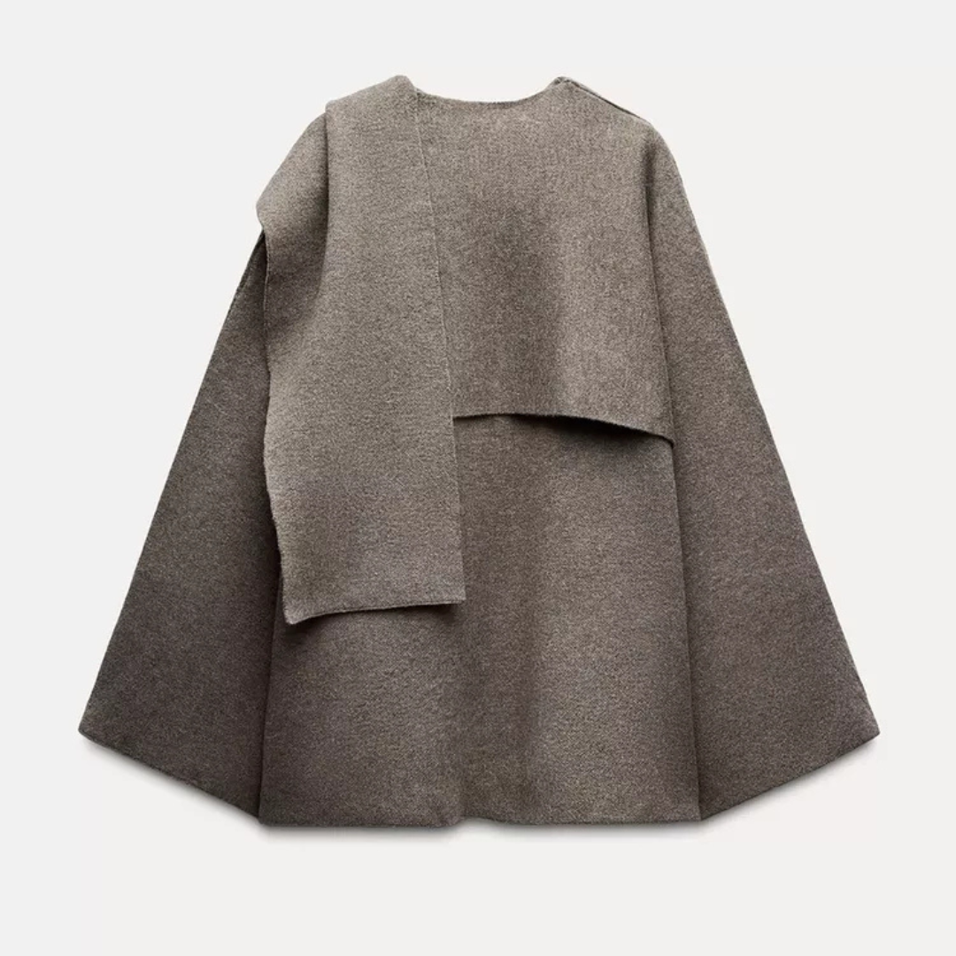 Women's Cape With Wide Sleeves & Oversized Fit | Soft