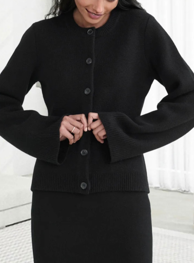 Women's Cardigan Knit Button Front | Elegant