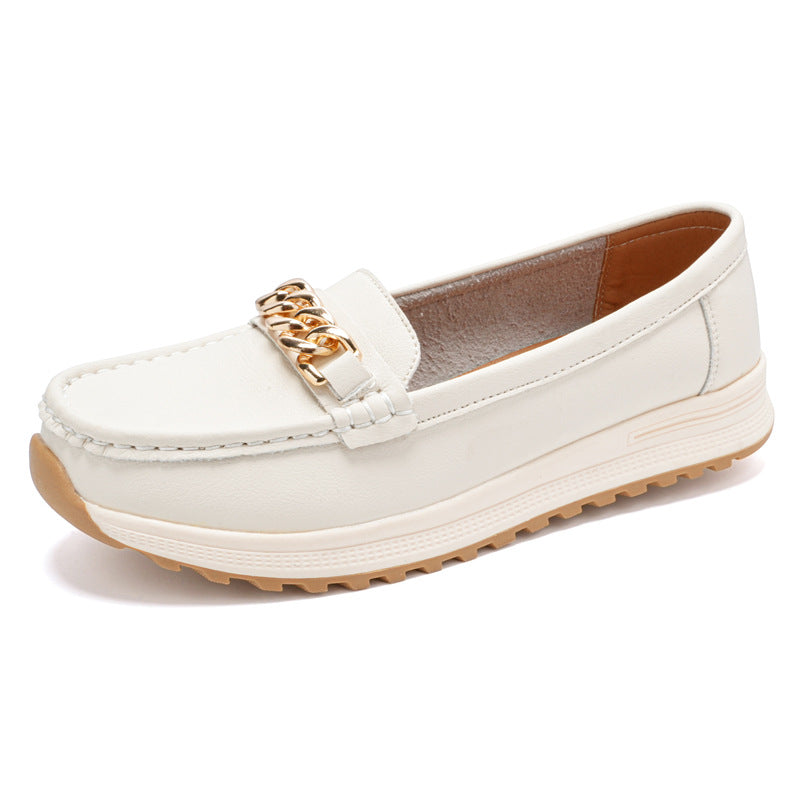 Women's Chain Detail Casual Slip On Loafers | Everyday