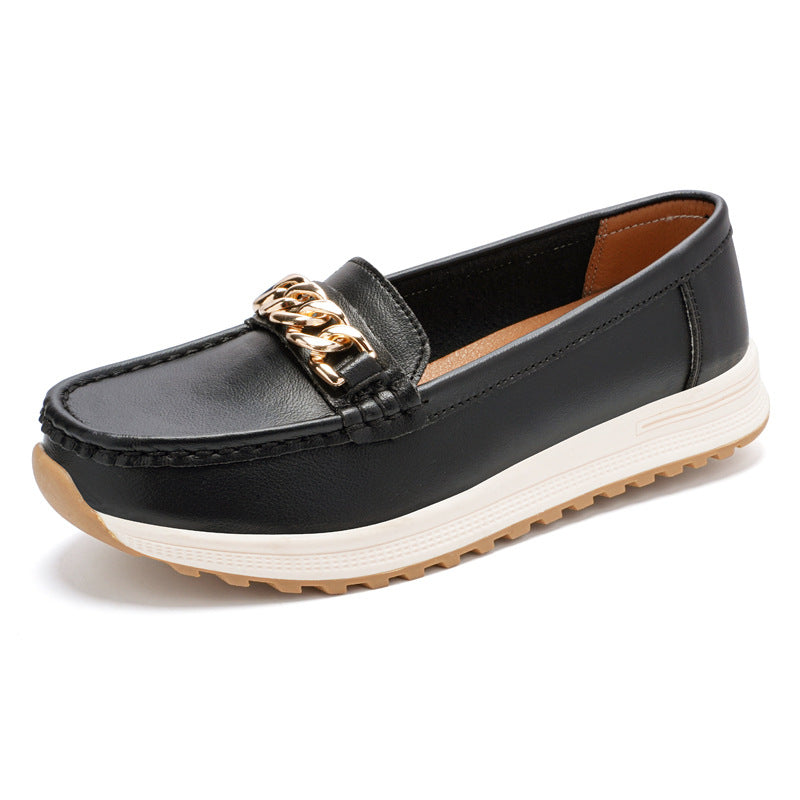 Women's Chain Detail Casual Slip On Loafers | Everyday