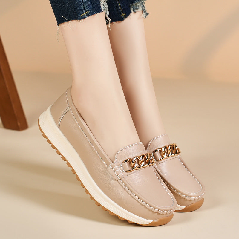 Women's Chain Detail Casual Slip On Loafers | Everyday