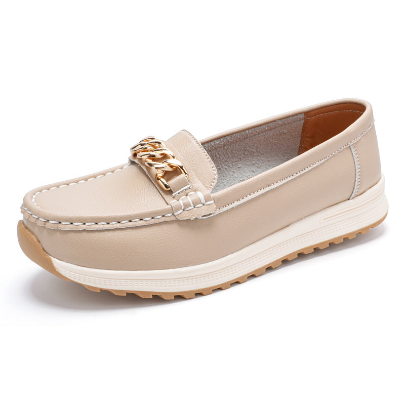 Women's Chain Detail Casual Slip On Loafers | Everyday