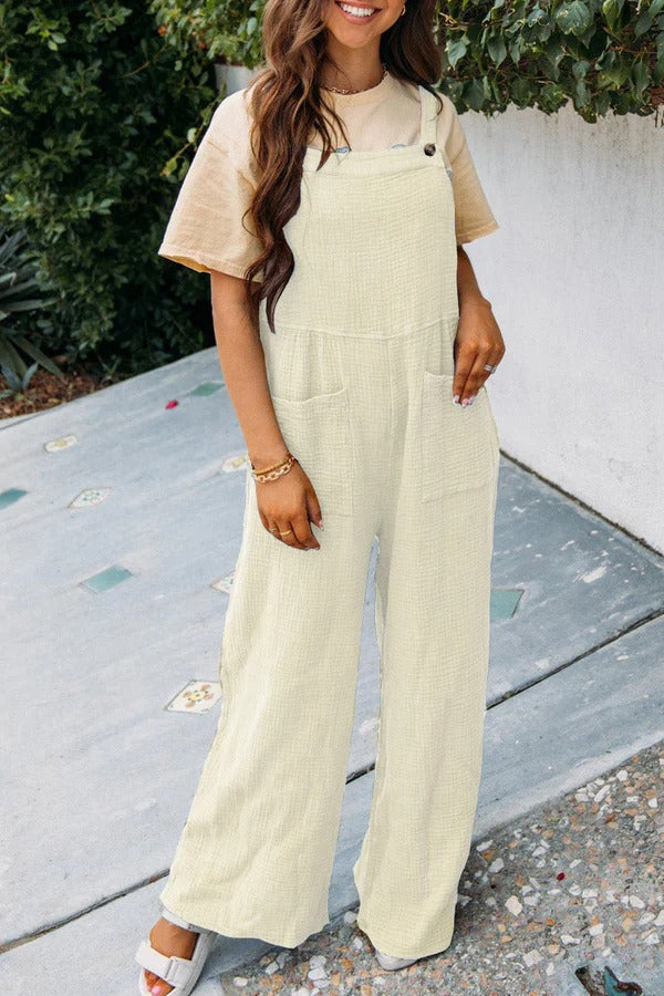 Women's Dungarees Loose Fit with Pockets | Casual