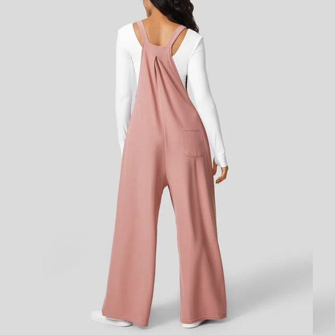 Women's Dungarees Wide Leg with Pockets | Casual