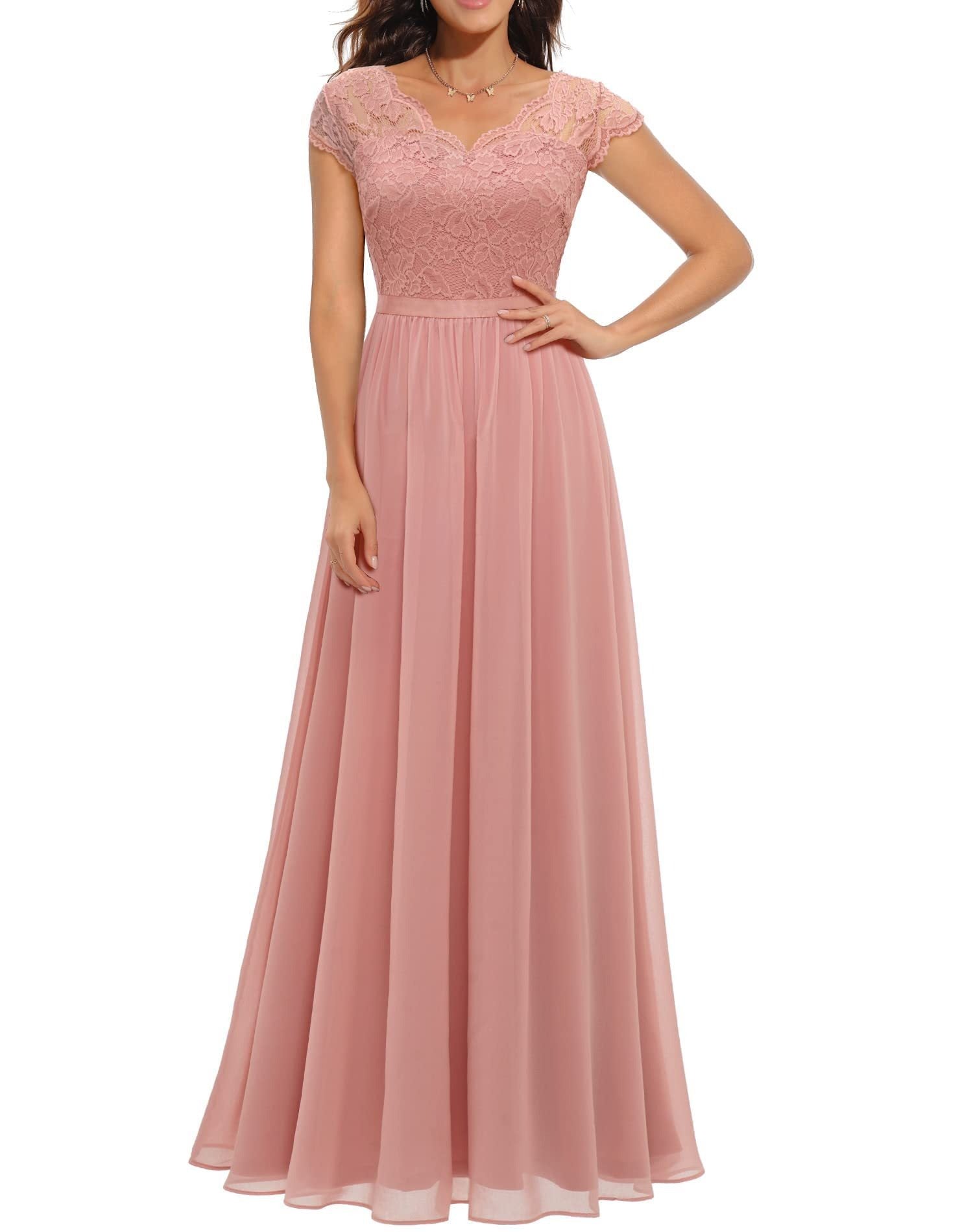 Women's Elegant Bridal Gown Dress With Lace Bodice | Wedding
