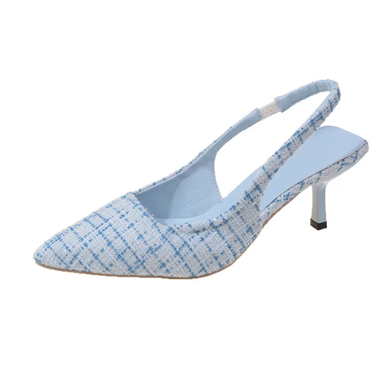 Women's Elegant Kitten Heels Shoes Slingback | Closed Toe