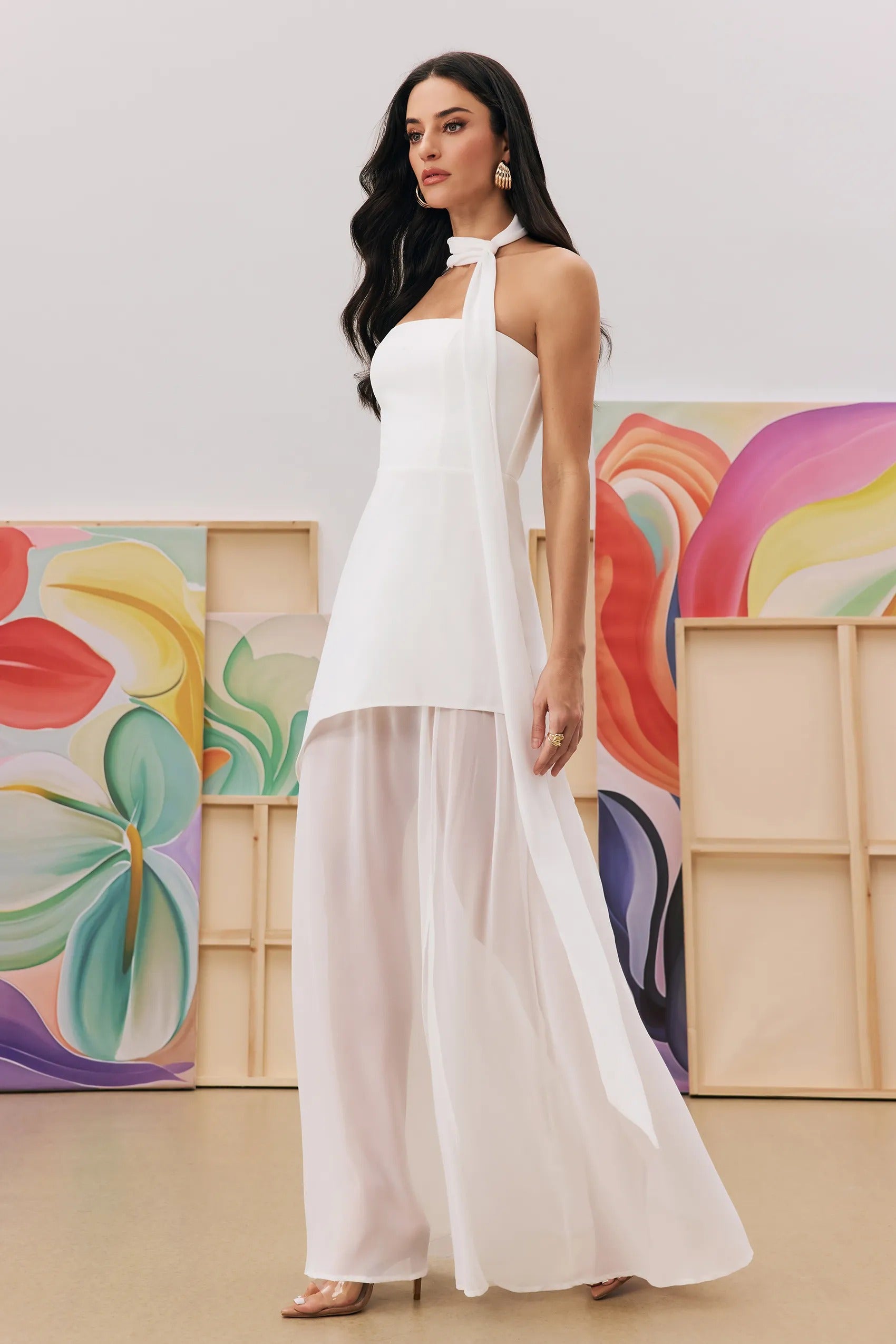 Women's Evening Dress Strapless Split Skirt | Maxi