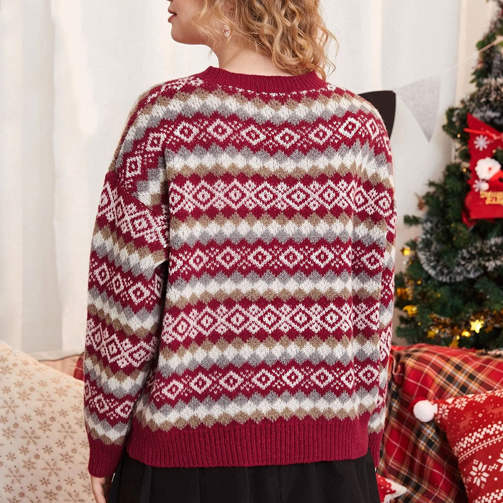 Women's Fair Isle Jumper Festive Knit | Winter Style