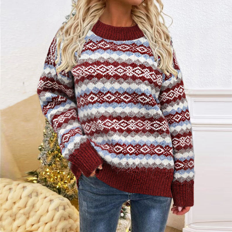 Women's Fair Isle Jumper Festive Knit | Winter Style