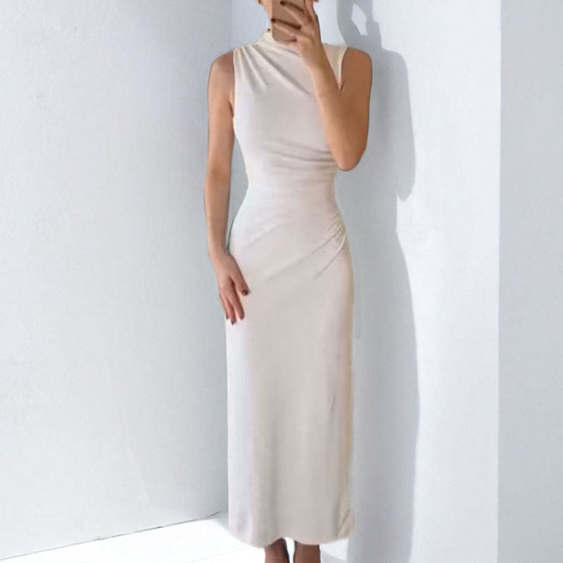 Women's Formal Dress Sleeveless High Neck Midi | Evening