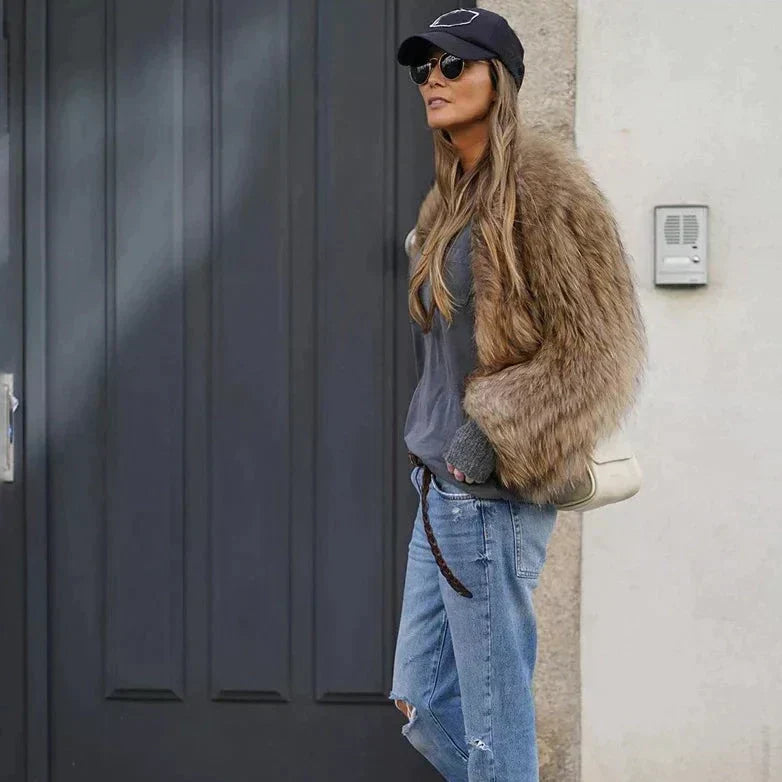 Women's Fur Coat Fluffy Over | Winter