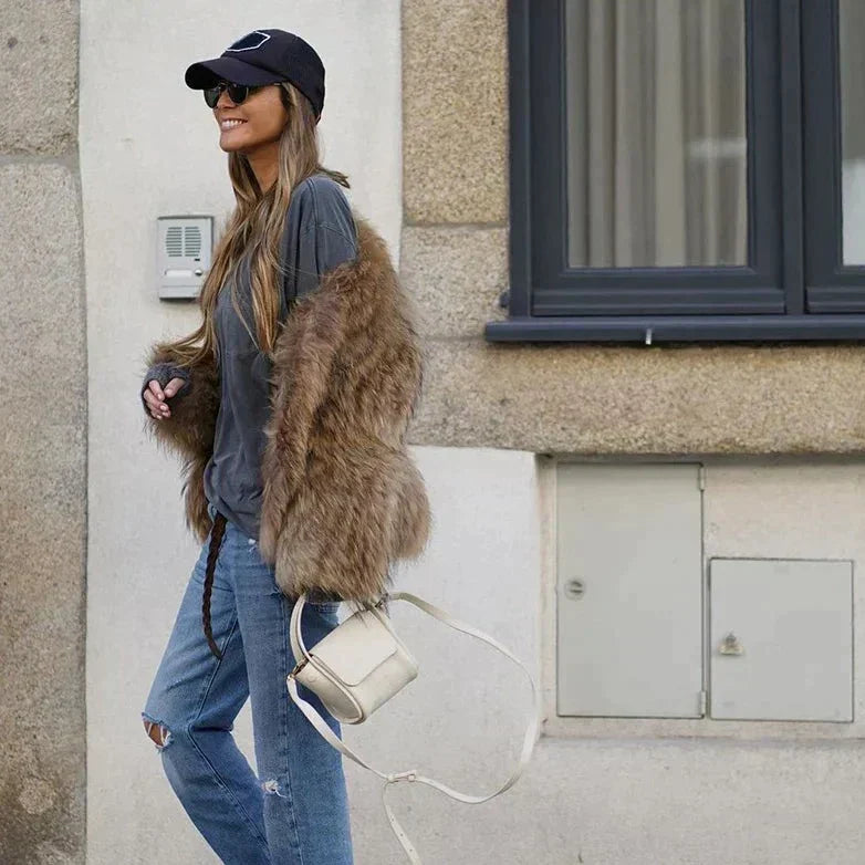 Women's Fur Coat Fluffy Over | Winter