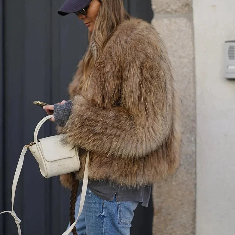 Women's Fur Coat Fluffy Over | Winter
