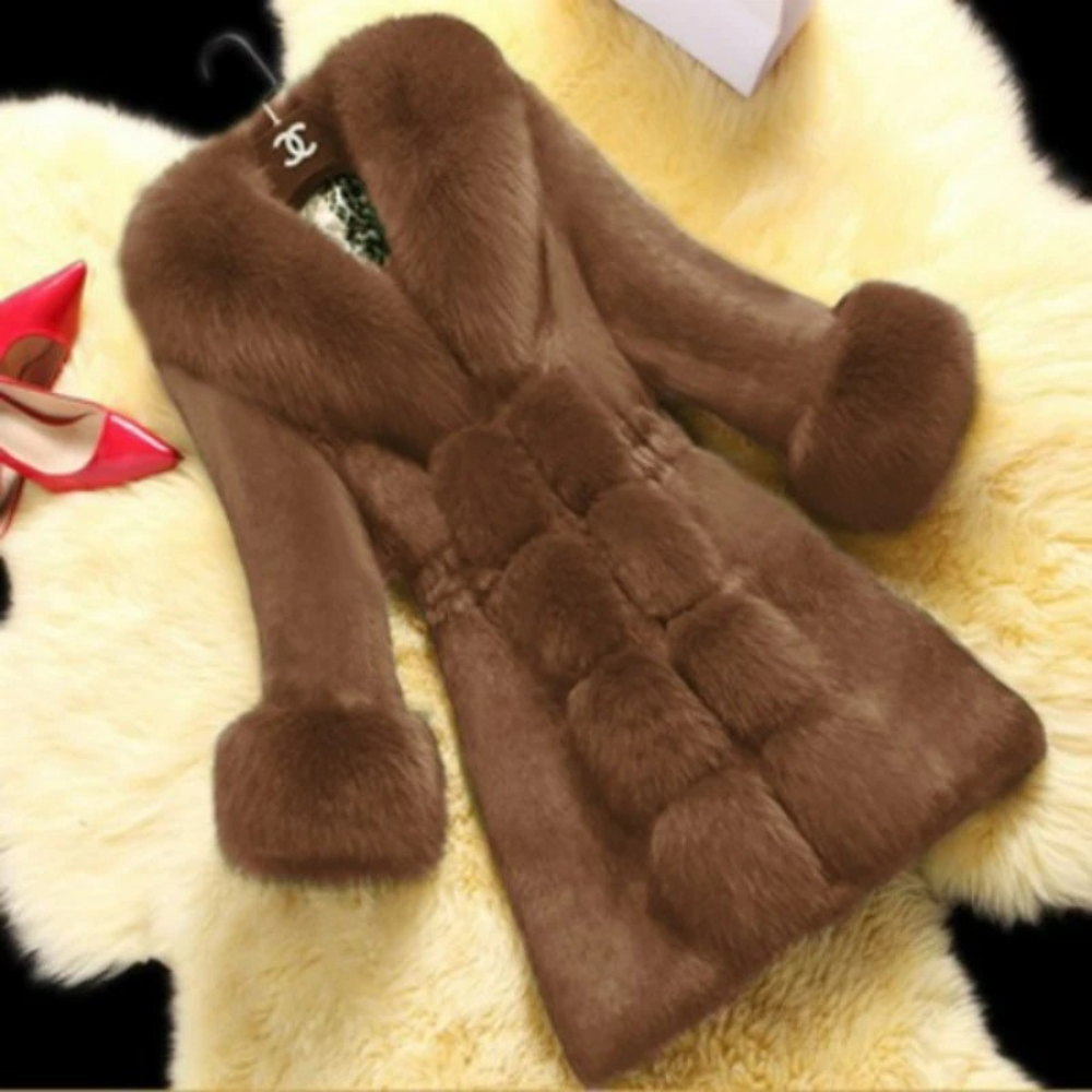 Women's Fur Coat Long Fluffy | Winter