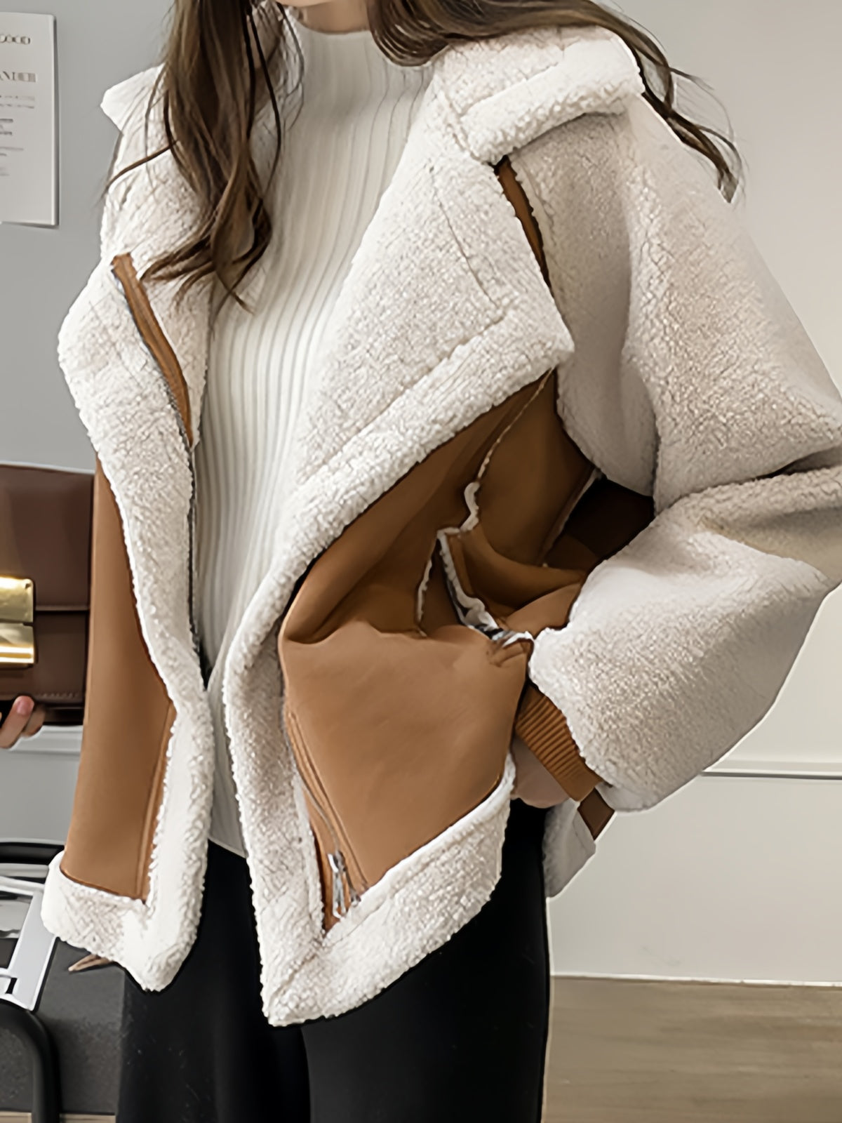 Women's Fur Coat Teddy Lined Zip Front | Winter