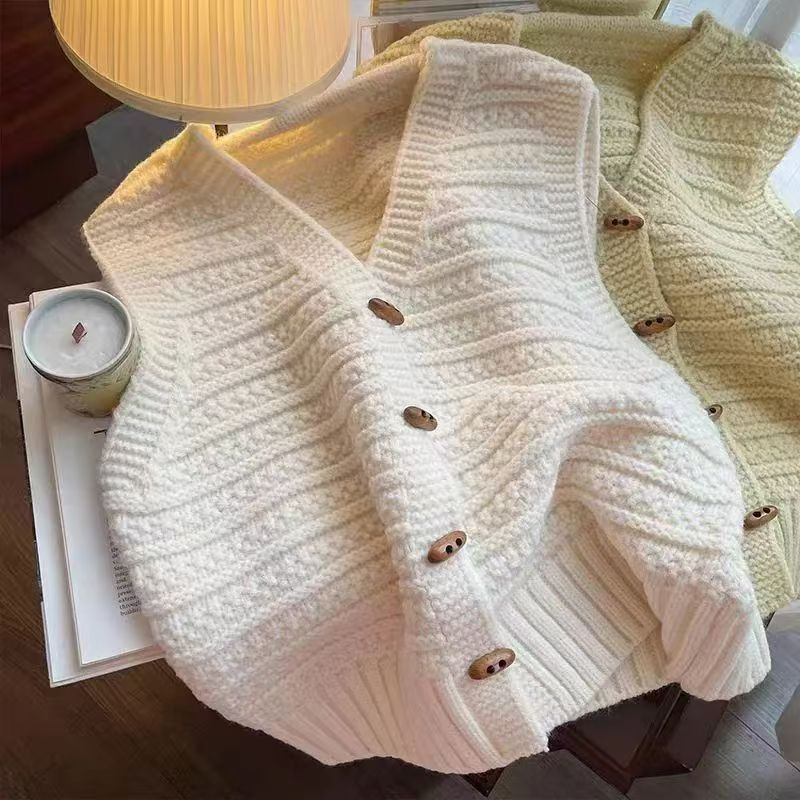 Women's Gilet Knitted | Chunky