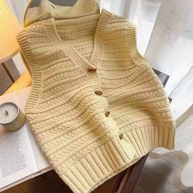 Women's Gilet Knitted | Chunky