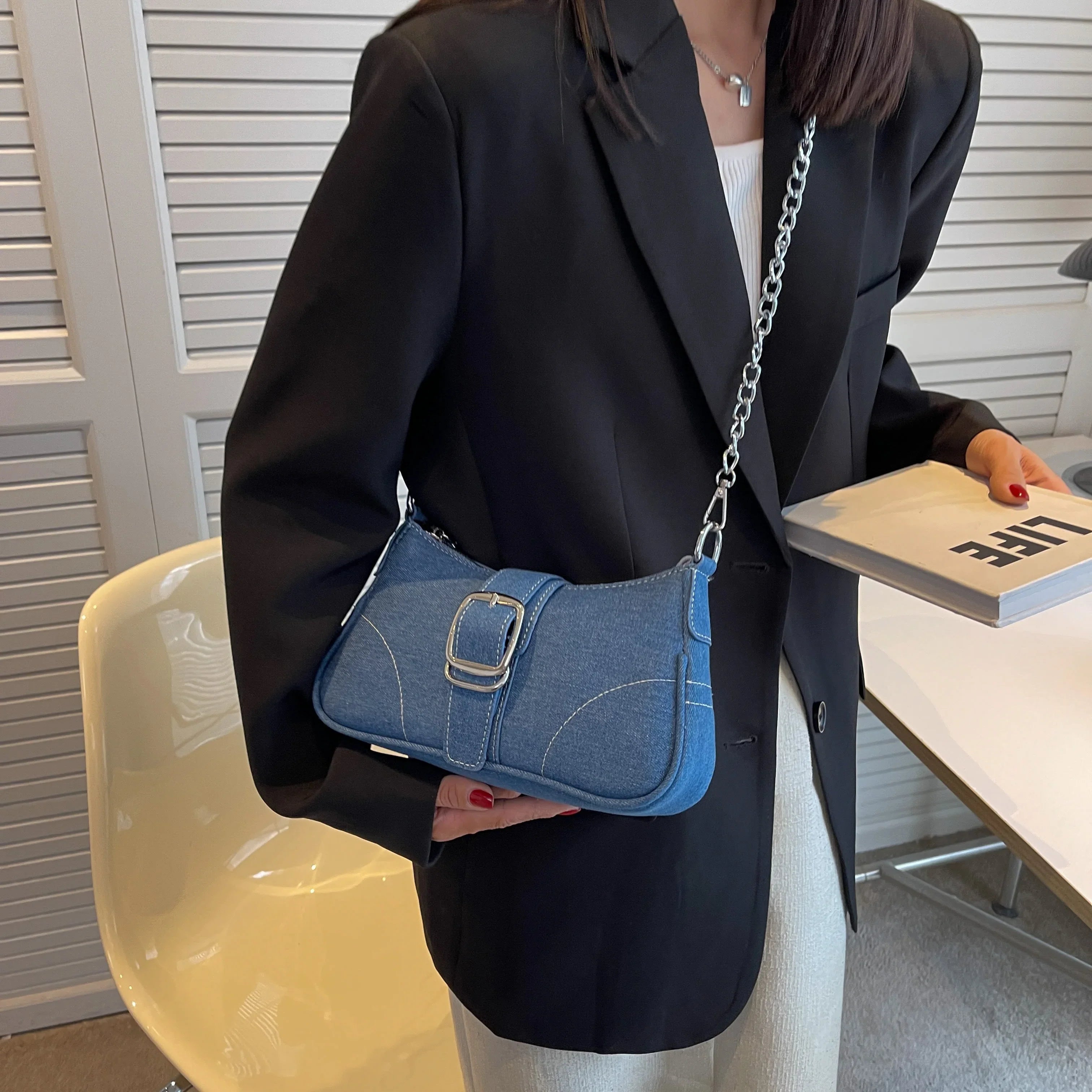Women's Handbag Front Buckle | Crossbody