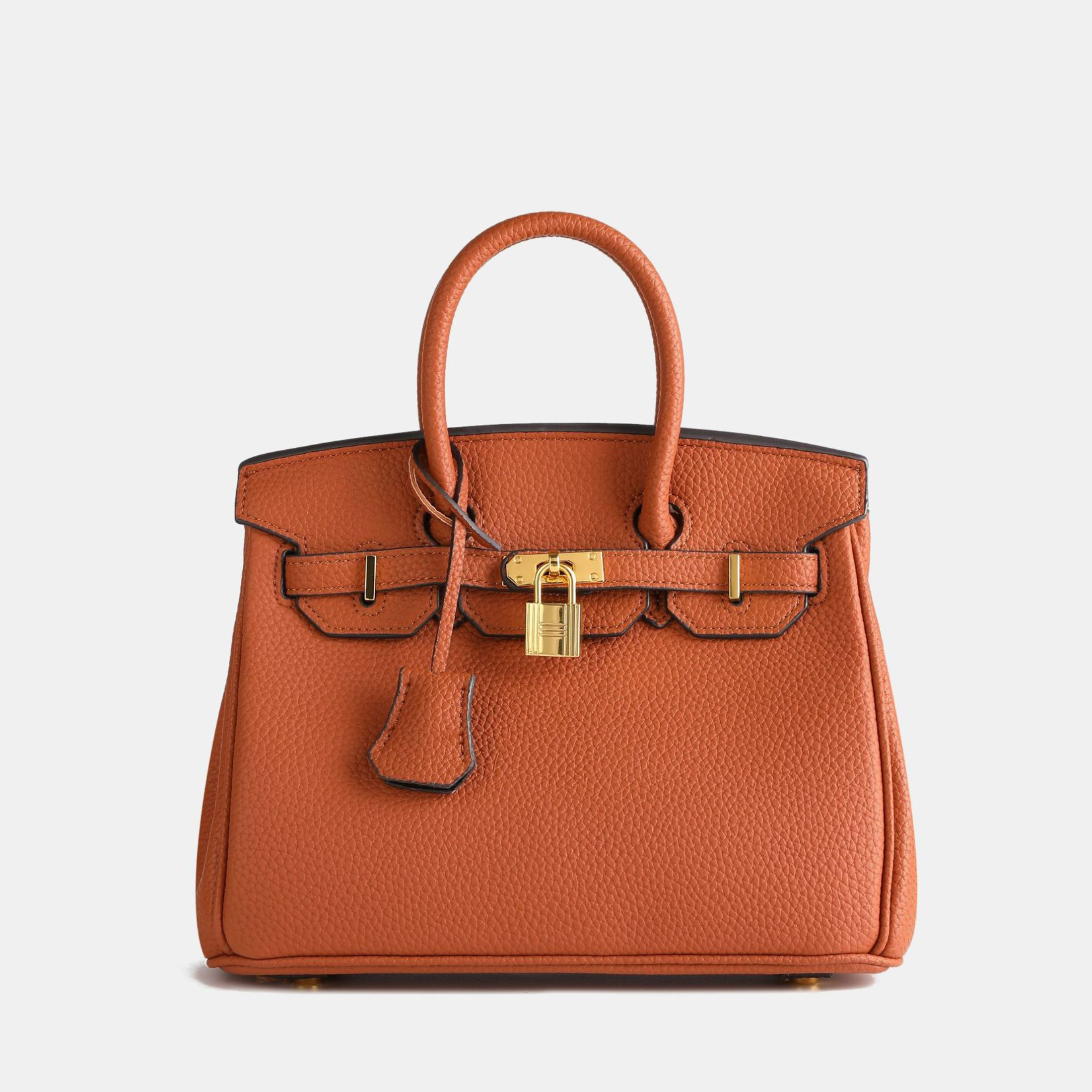 Women's Handbag Top Handle Tote | Lock Detail