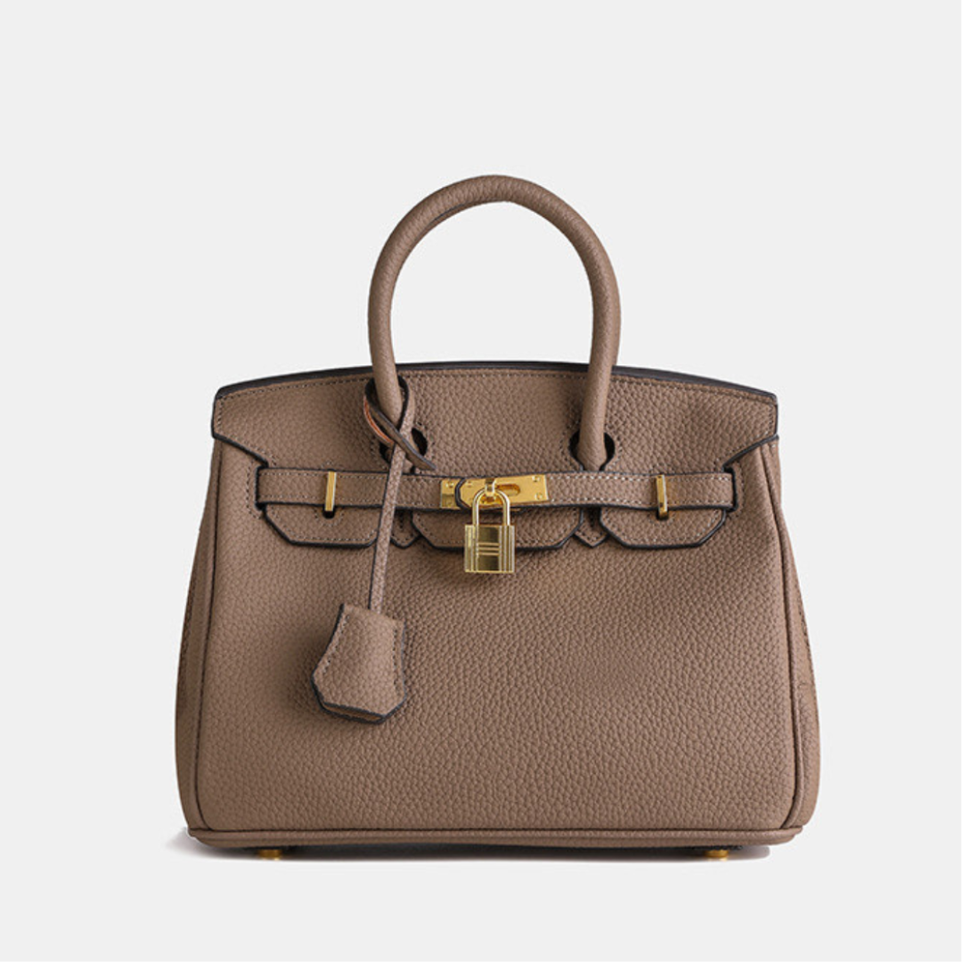 Women's Handbag Top Handle Tote | Lock Detail