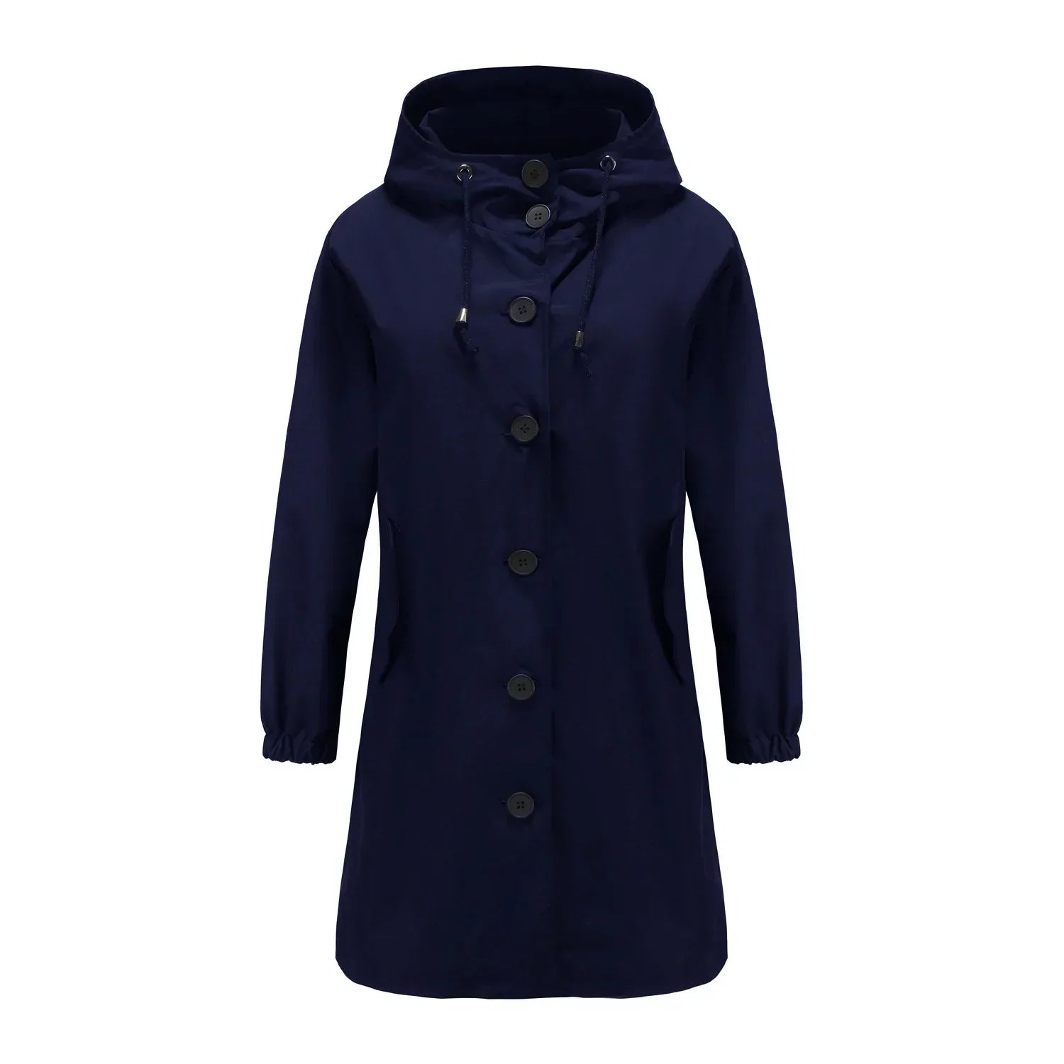 Women's Hooded Trench Coat Windbreaker Button | Beige