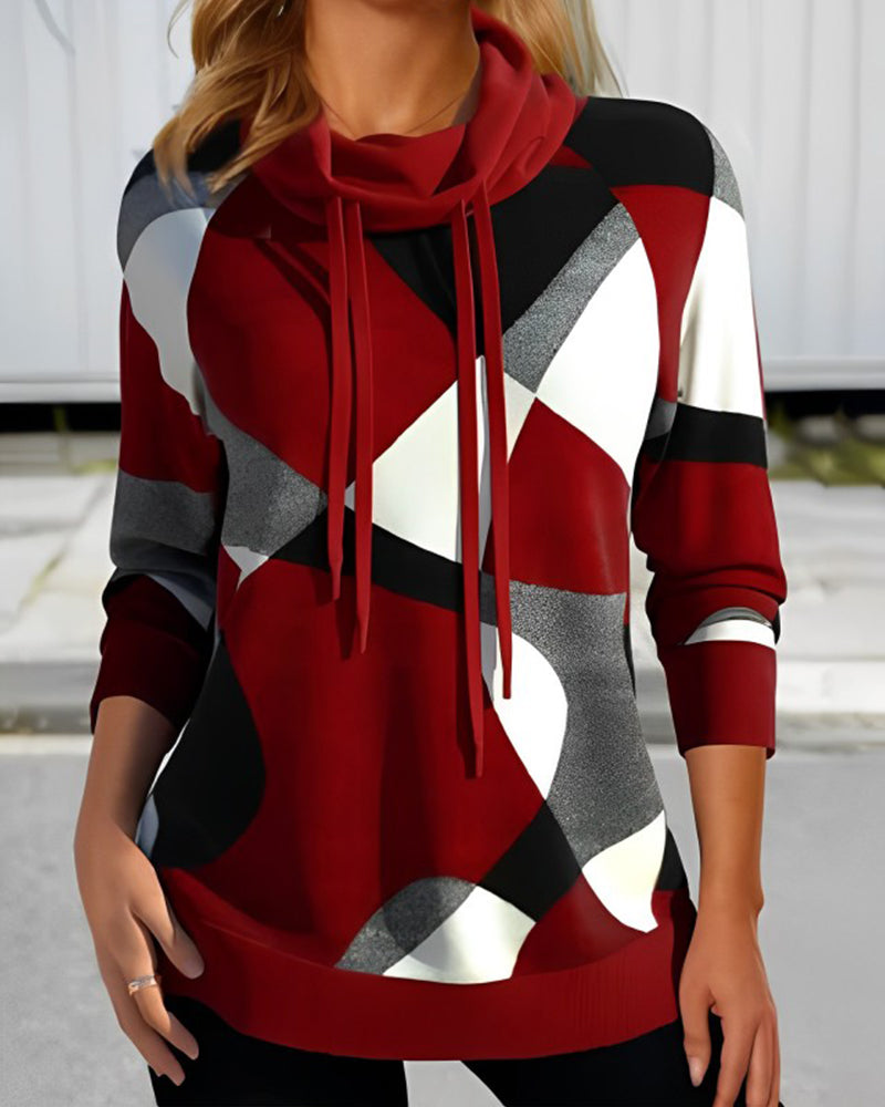 Women's Hoodie Colour Block | High Neck
