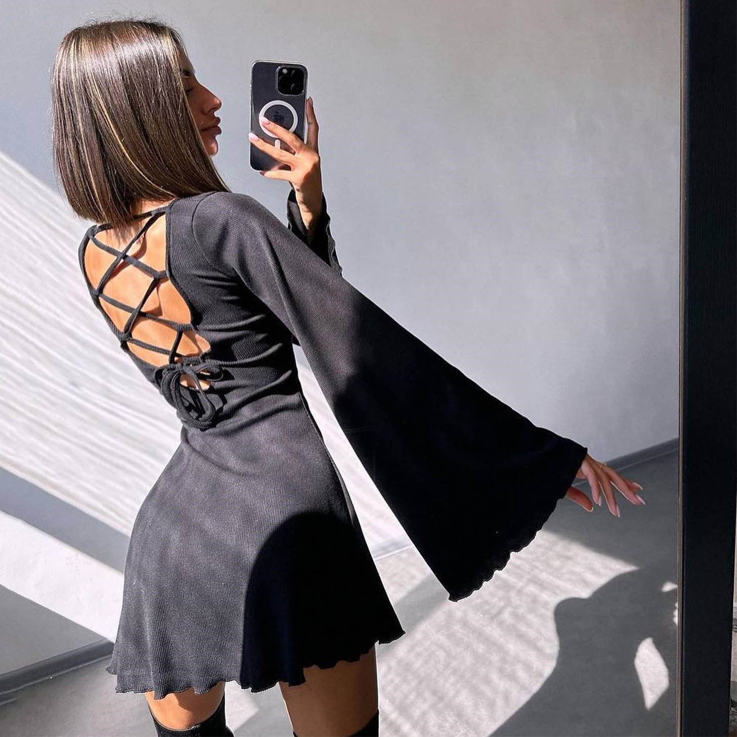Women's Jumper Dress Long Sleeve | Mini