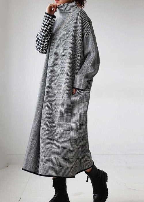Women's Jumper Dress Turtleneck Long Sleeve | Maxi