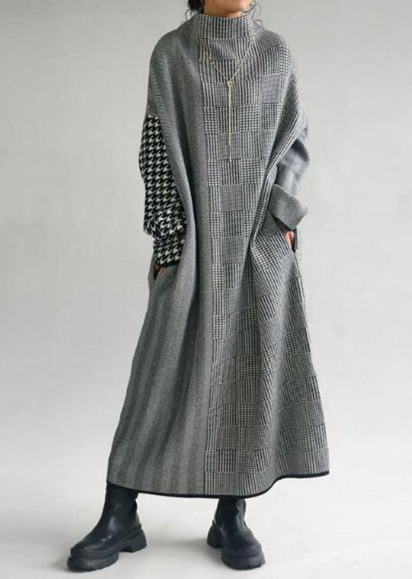 Women's Jumper Dress Turtleneck Long Sleeve | Maxi