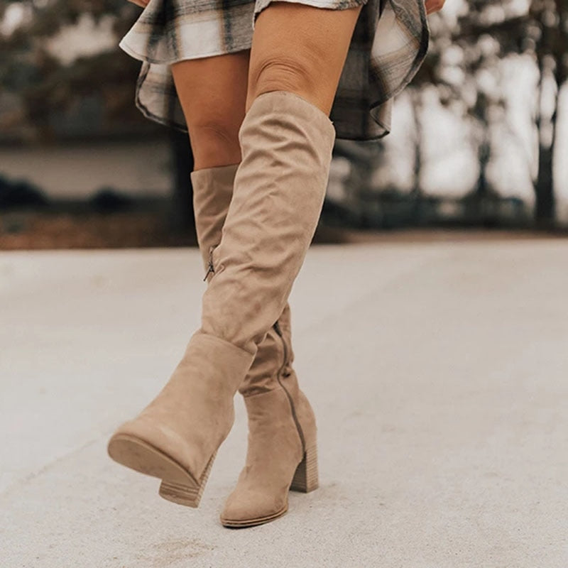 Women's Knee High Boots Heeled | Winter