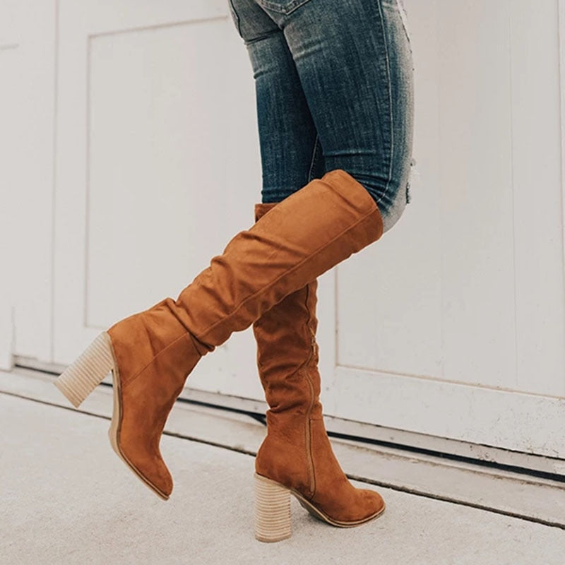 Women's Knee High Boots Heeled | Winter