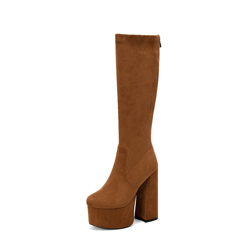 Women's Knee High Boots With Platform Heel | Statement