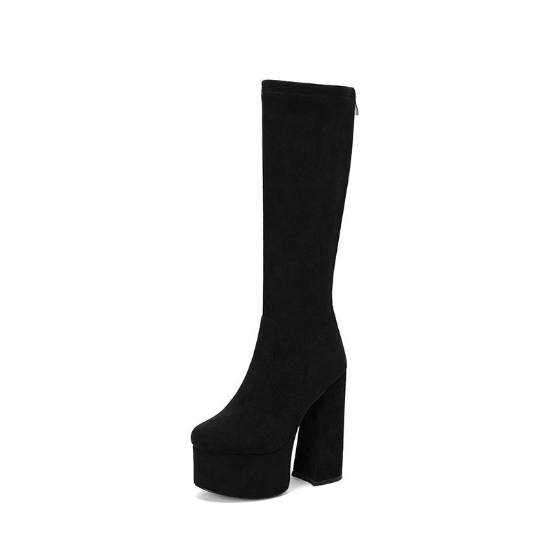 Women's Knee High Boots With Platform Heel | Statement